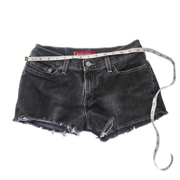 Levi Cut Offs 518 Superlow Black - Picture 5 of 11